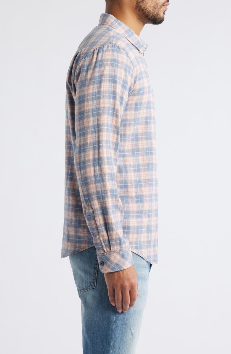 Rails Wyatt Plaid Cotton Button-Up Shirt, Alternate, color, Blueberry Blush