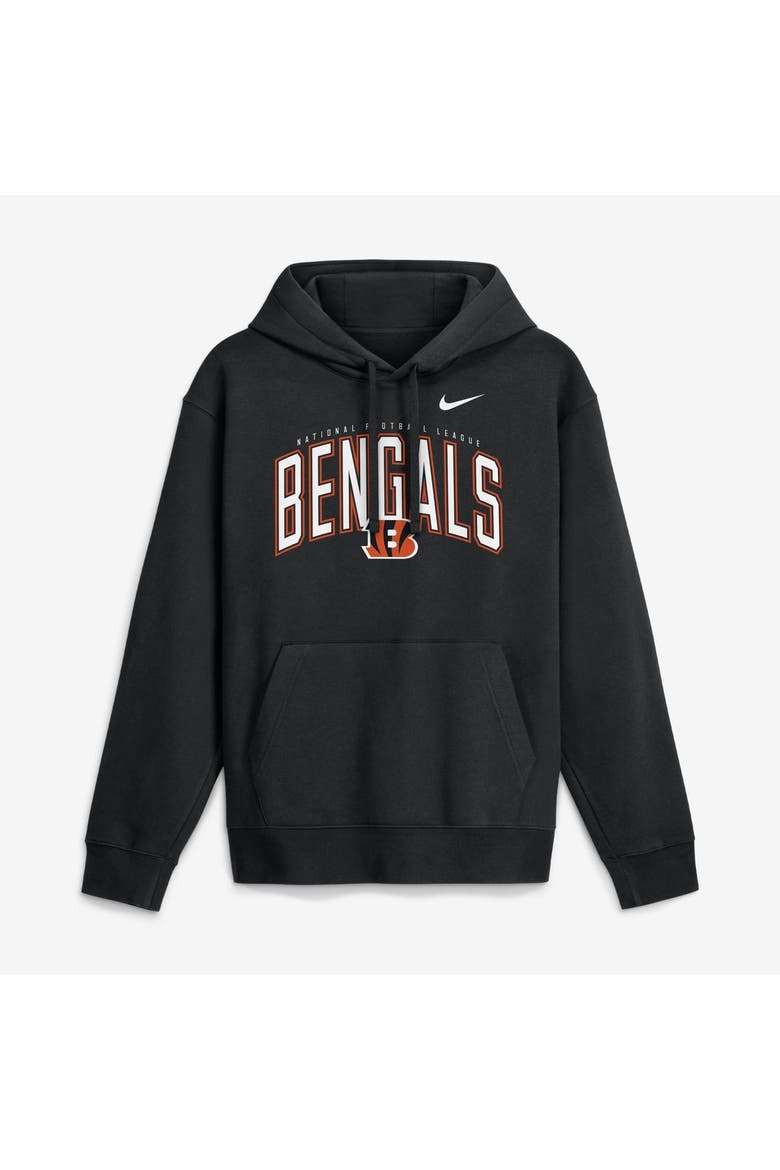 Men's Nike Black Cincinnati Bengals Expect Victory Club Fleece Pullover Hoodie, Main, color, Black