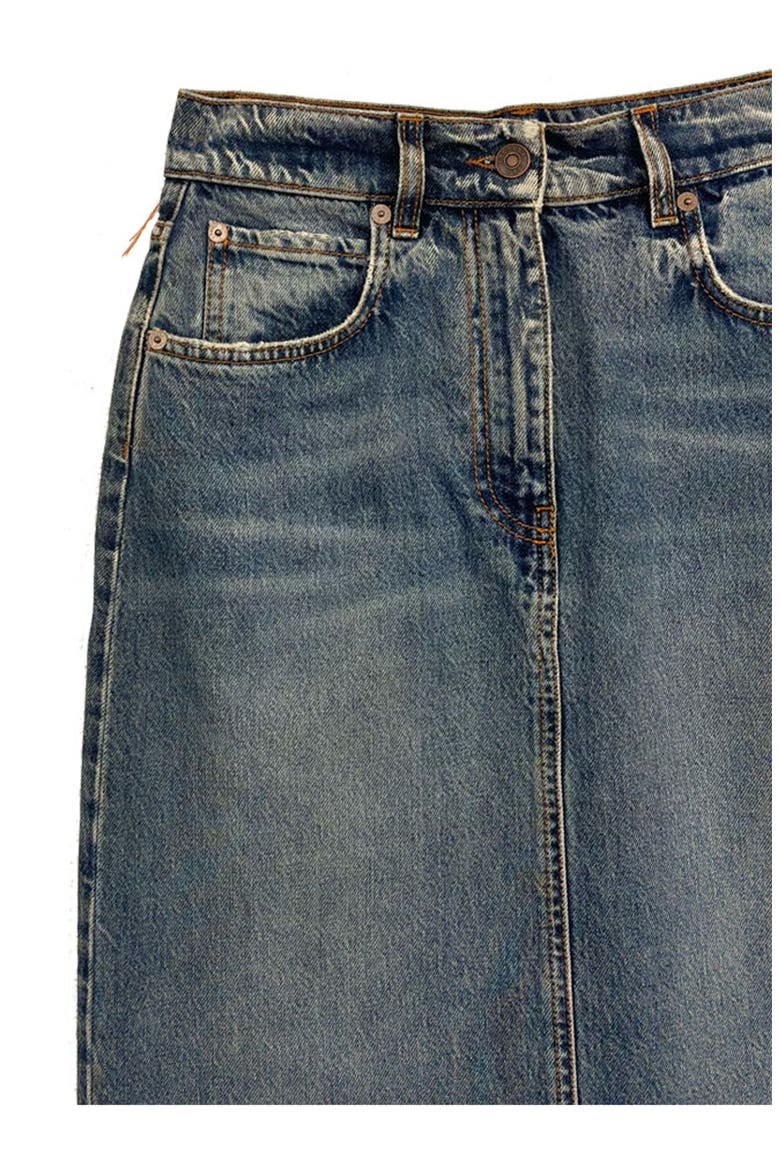 Jorgy Stone Wash Denim Skirt, Alternate, color, D420
