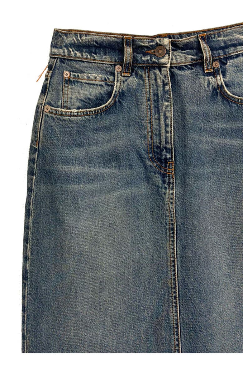 Fortela Jorgy Stone Wash Denim Skirt, Alternate, color, D420