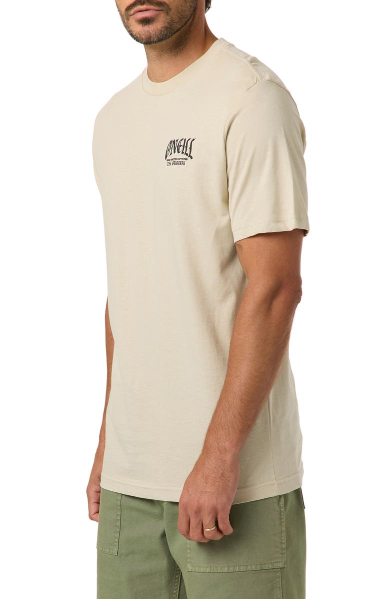 O'Neill Left Side Classic Cotton Graphic T-Shirt, Alternate, color, Light Khaki