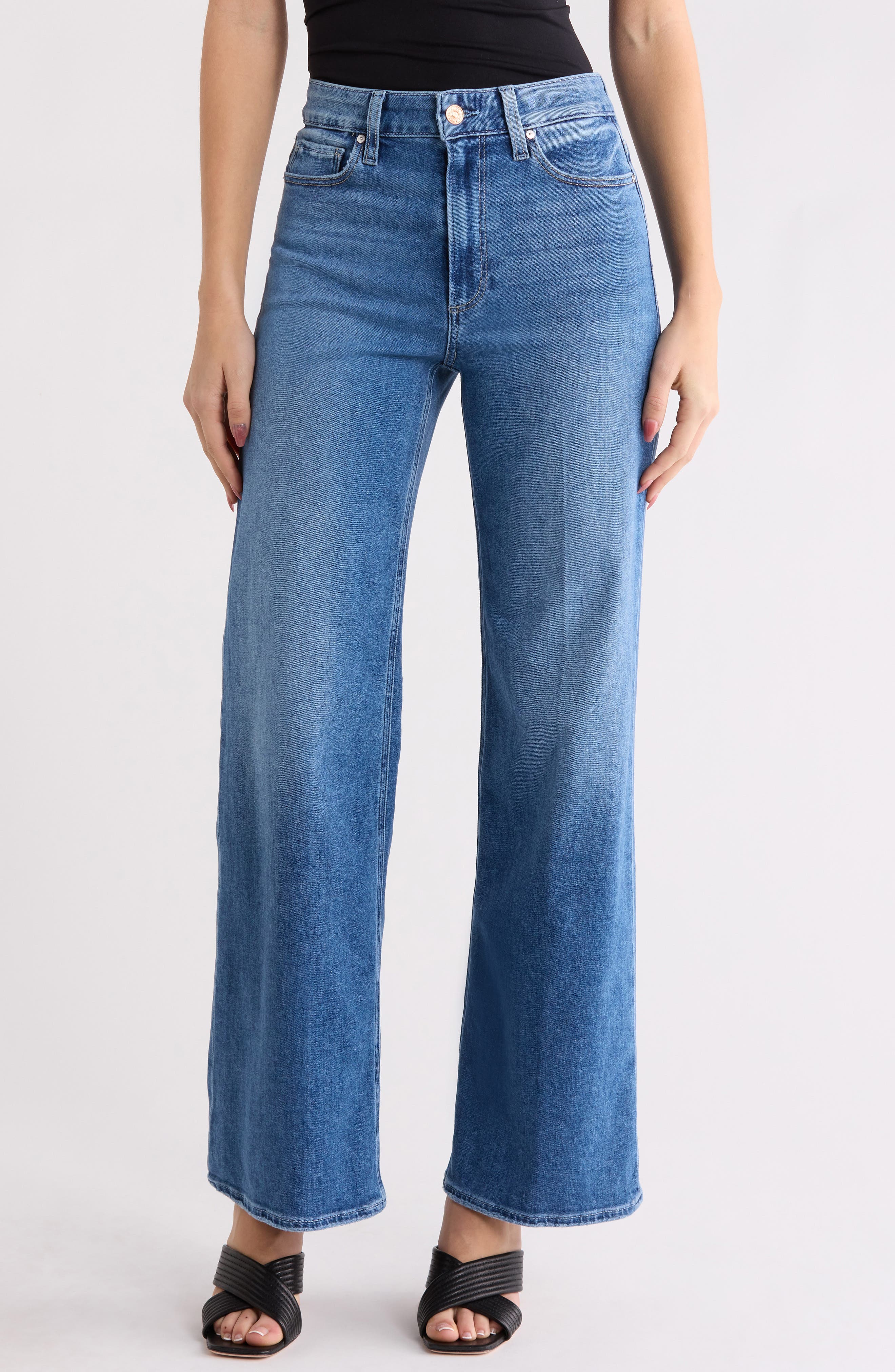 PAIGE Anessa High Waist Wide Leg Jeans