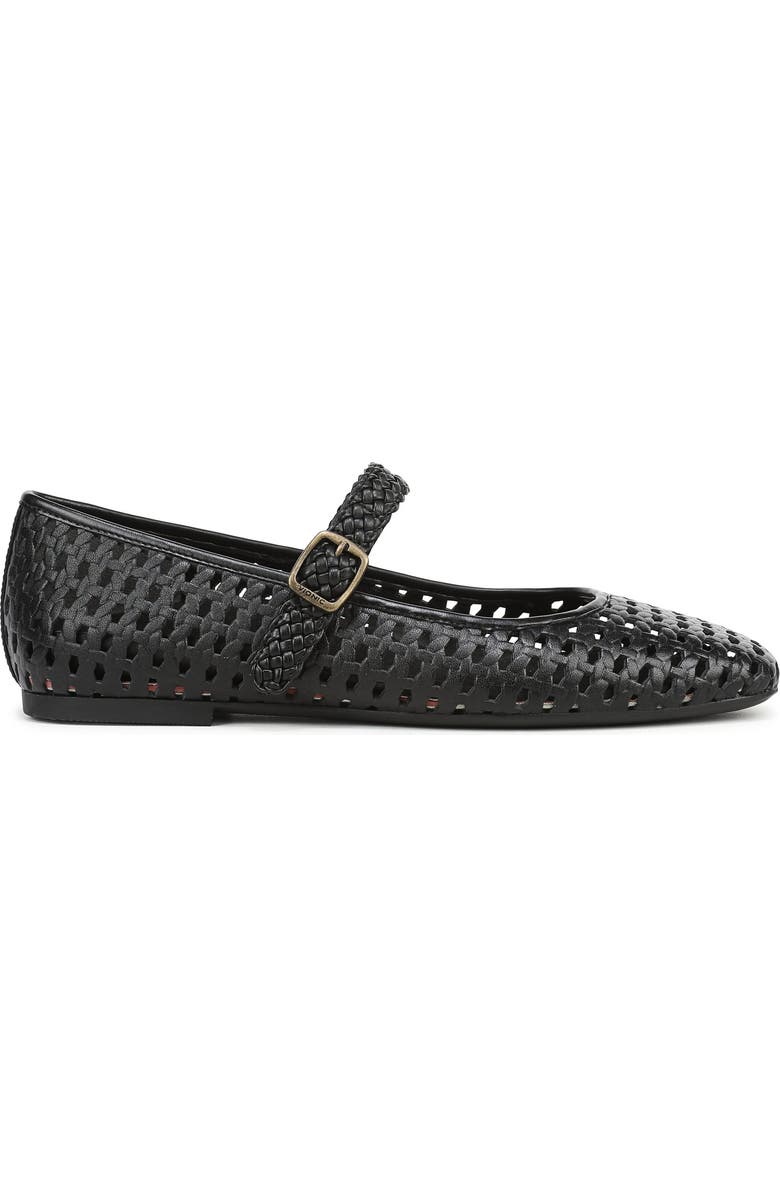 Vionic Alameda Woven Mary Jane Flat, Alternate, color, Black