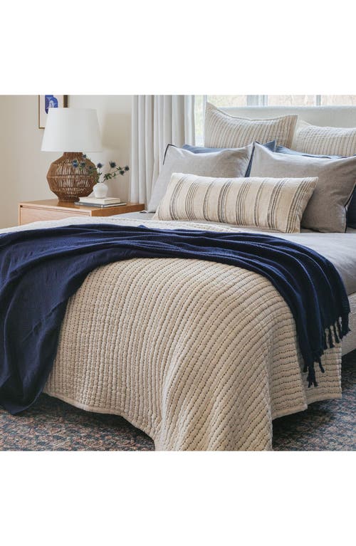 Crane Air Tide Stripe Lumbar Pillow In Sand