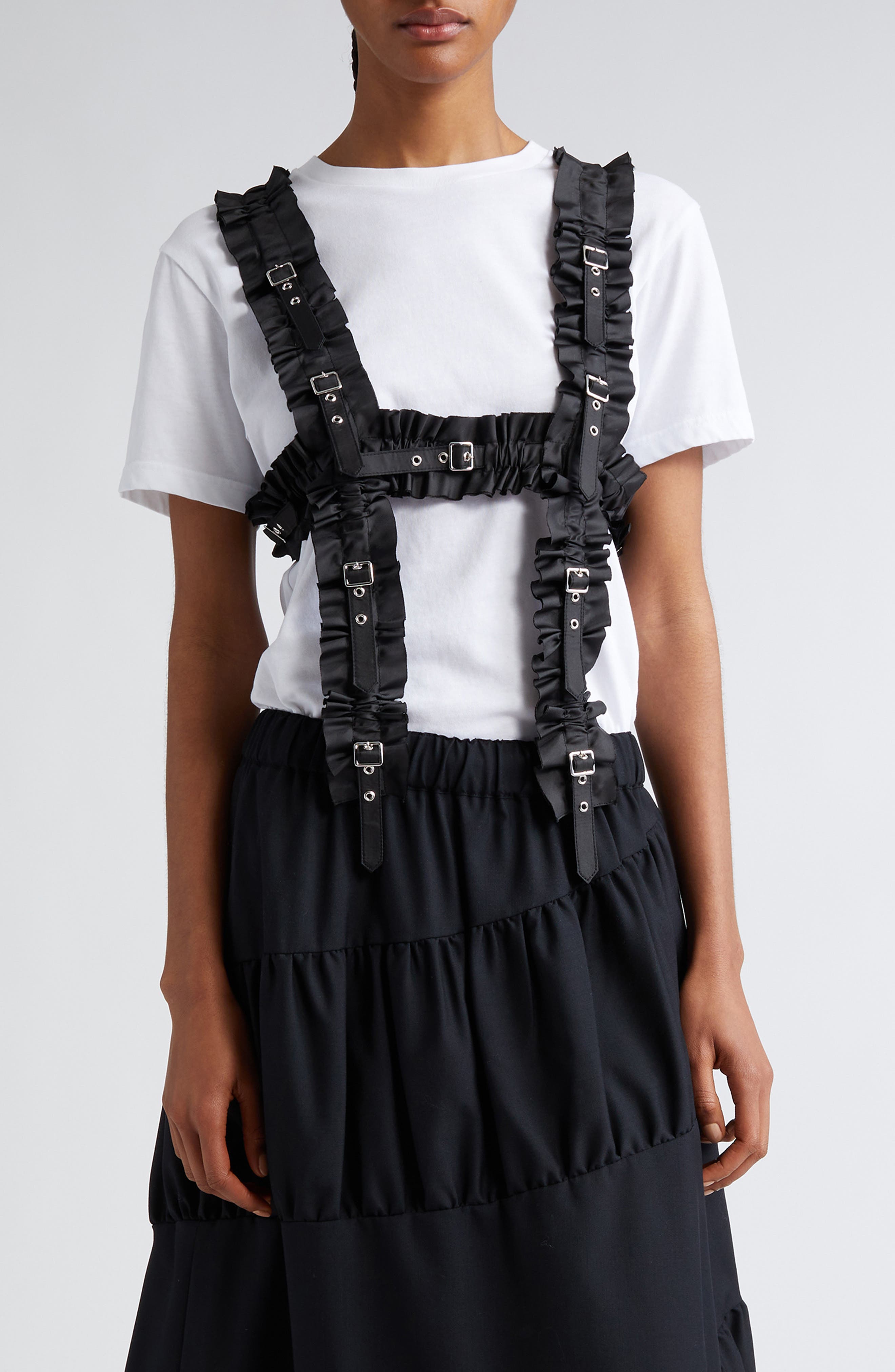 Noir Kei Ninomiya Ruched Taffeta Harness (Women) | Nordstromrack
