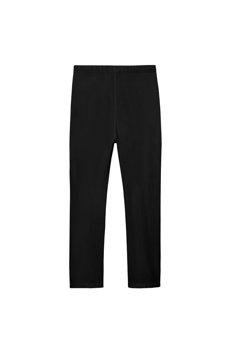 CITY THREADS Men's Soft 100% Cotton Athletic Everyday Lounge Pocket Pant, Alternate, color, Black