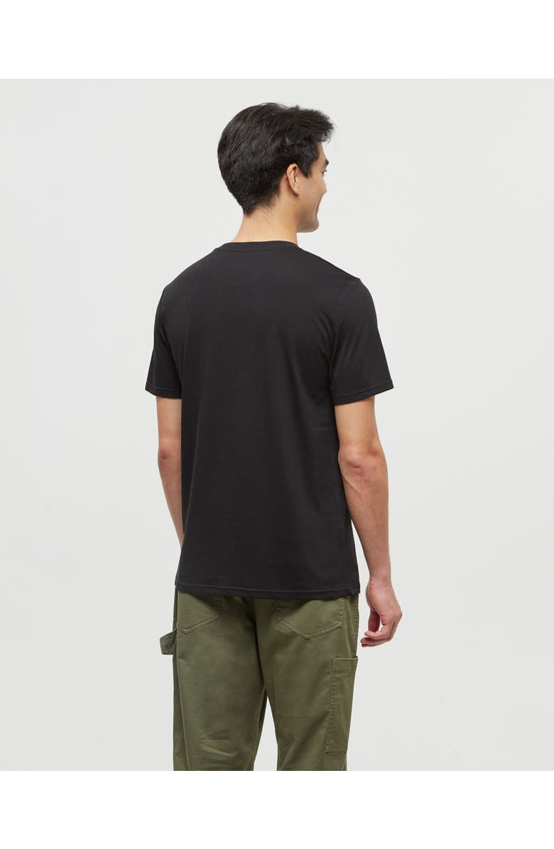 tentree Baker Henley, Alternate, color, Meteorite Black
