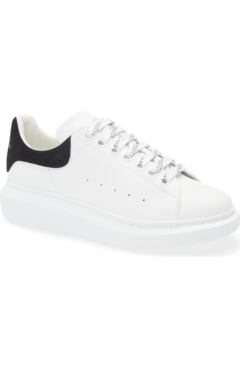 McQueen Oversized Sneaker, Main, color, White/ Black