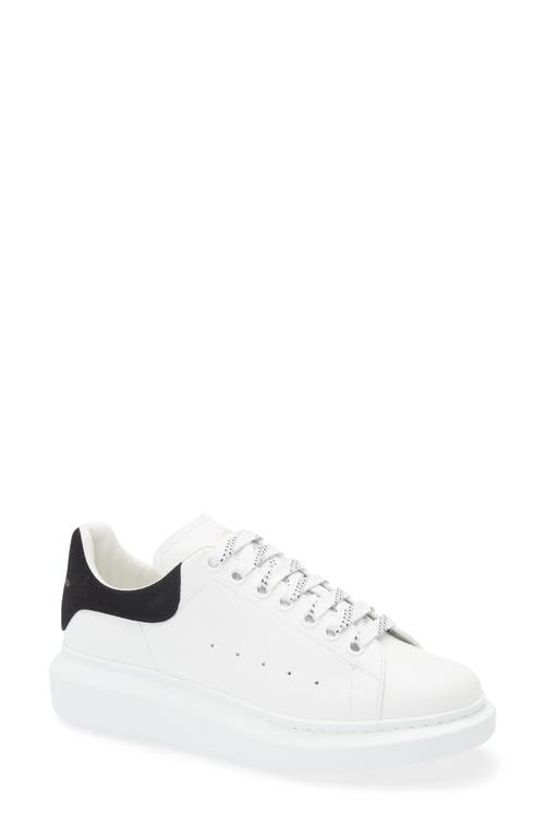 Shop Alexander Mcqueen Mcqueen Oversized Sneaker In White/black