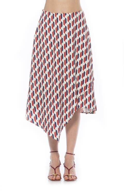 Jess Asymmetric Midi Skirt