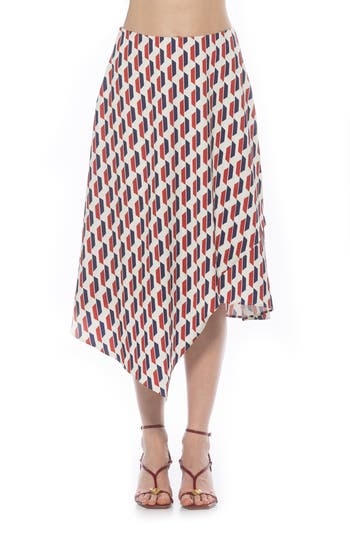 Alexia Admor Jess Asymmetric Midi Skirt