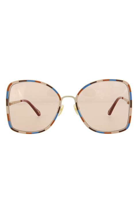 60mm Square Sunglasses