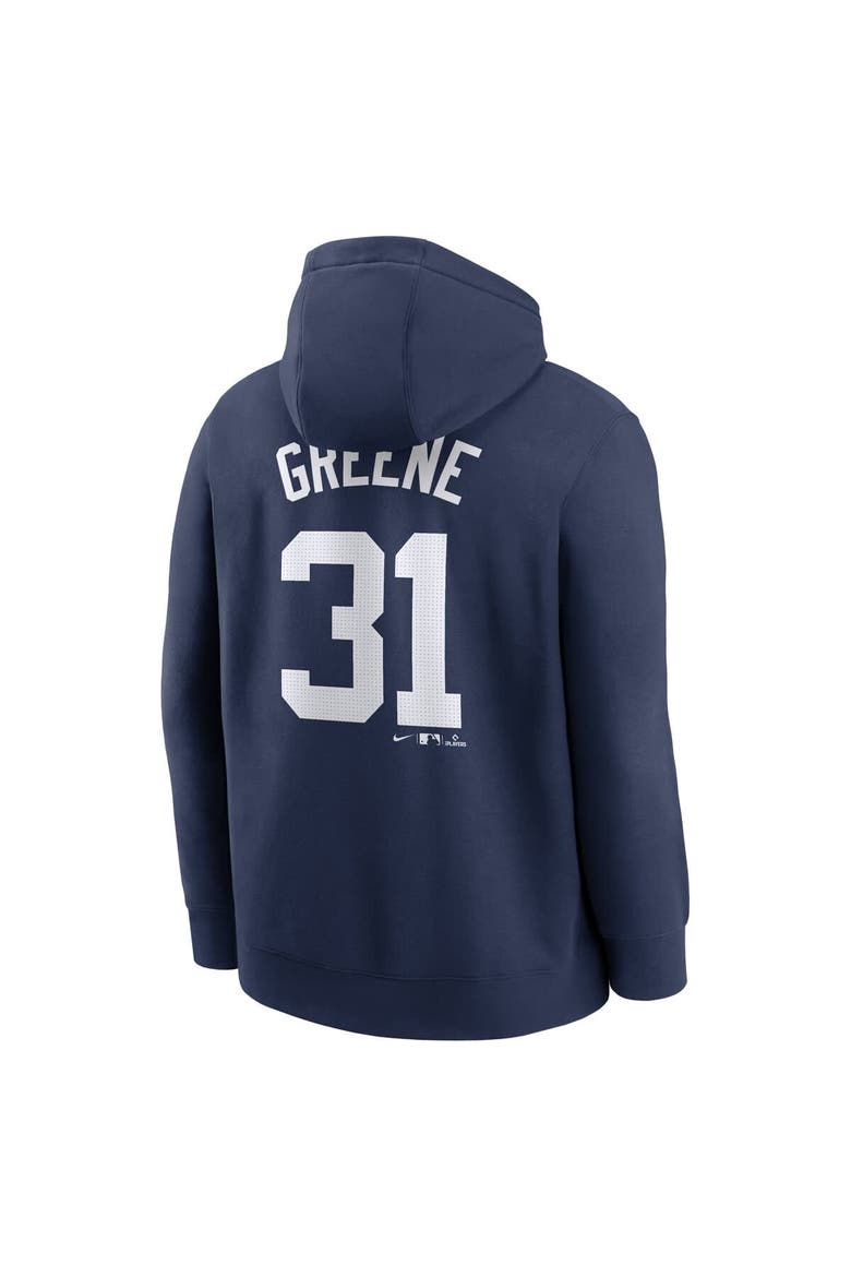 Men's Nike Riley Greene Navy Detroit Tigers Player Name & Number Club Fleece Pullover Hoodie, Alternate, color, Navy