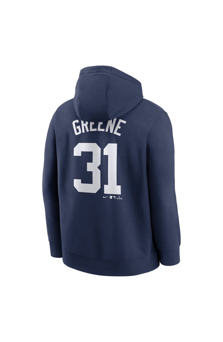 Nike Men's Nike Riley Greene Navy Detroit Tigers Player Name & Number Club Fleece Pullover Hoodie, Alternate, color, Navy