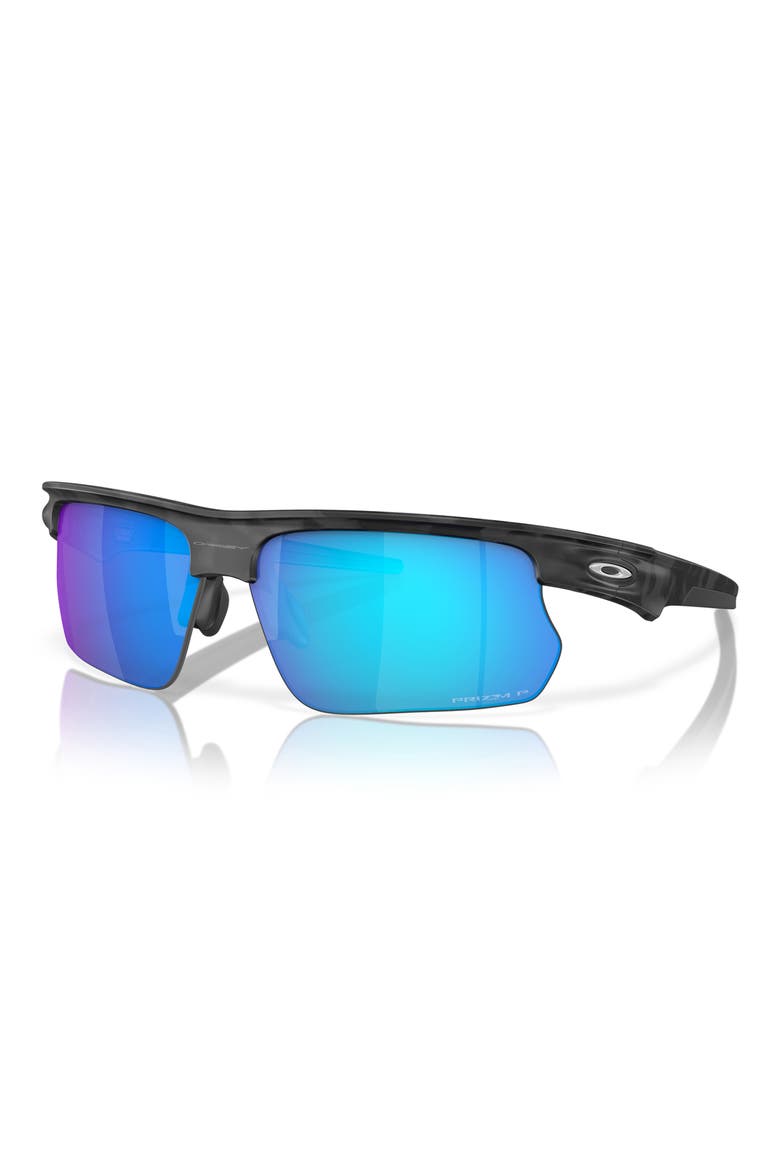 Bisphaera 68mm Prizm™ Gradient Oversize Polarized Rectangular Sunglasses, Alternate, color, SAPPHIRE