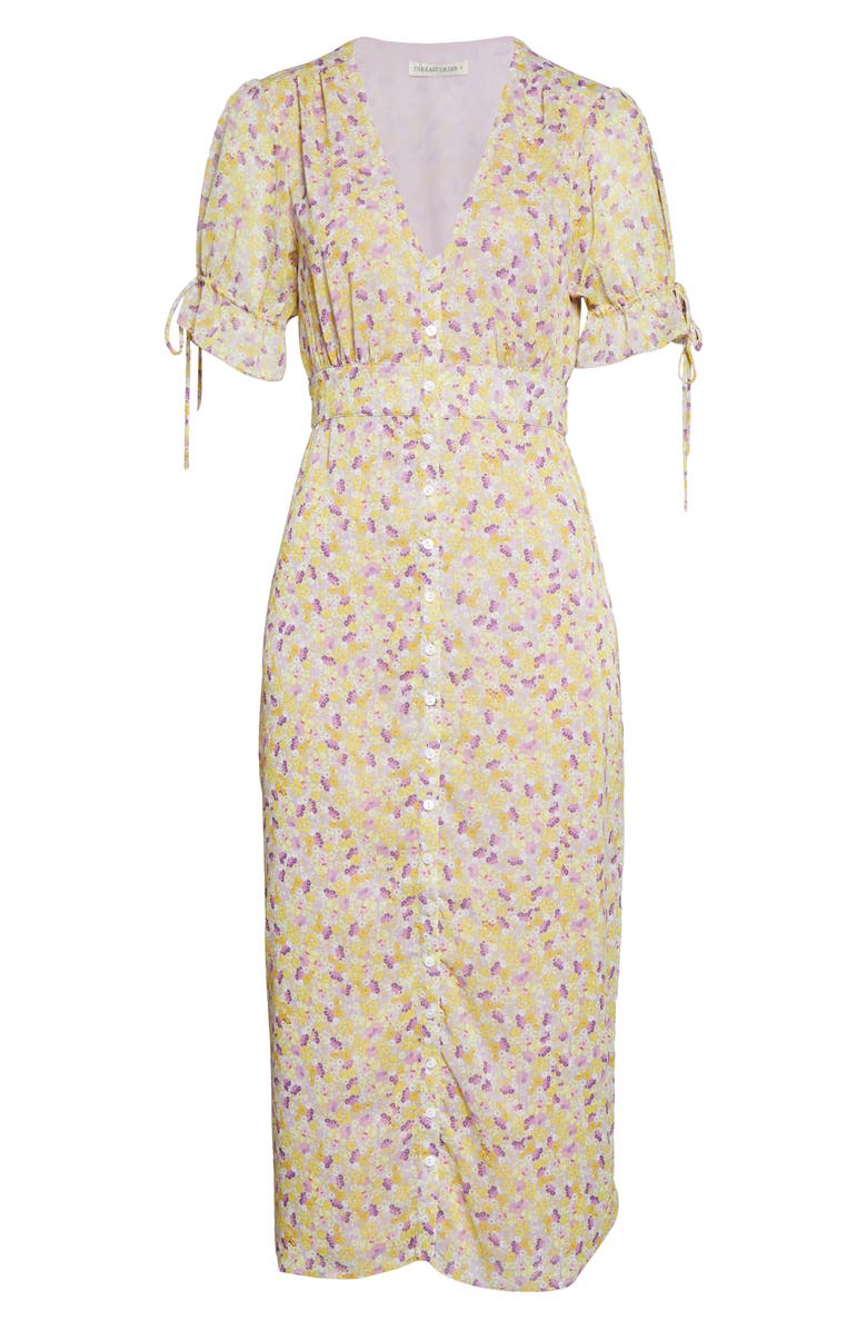 The East Order Arlo Floral Print Midi Dress, Alternate, color, 