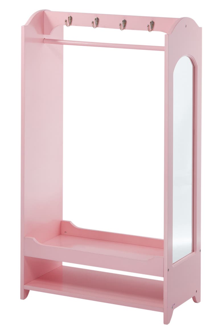 Fantasy Fields Toy Clothing Rack with Storage, Main, color, PINK
