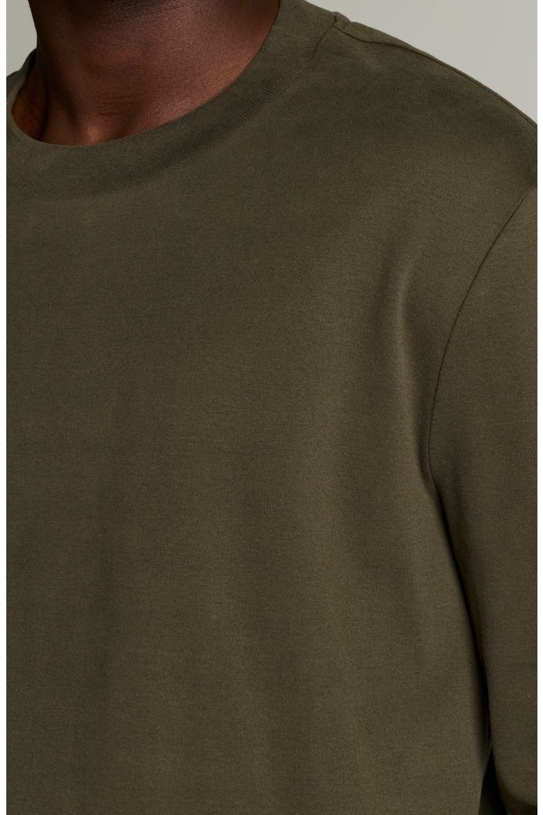 Peached Face Jersey Long Sleeve T-Shirt, Alternate, color, NIGHT LEAF