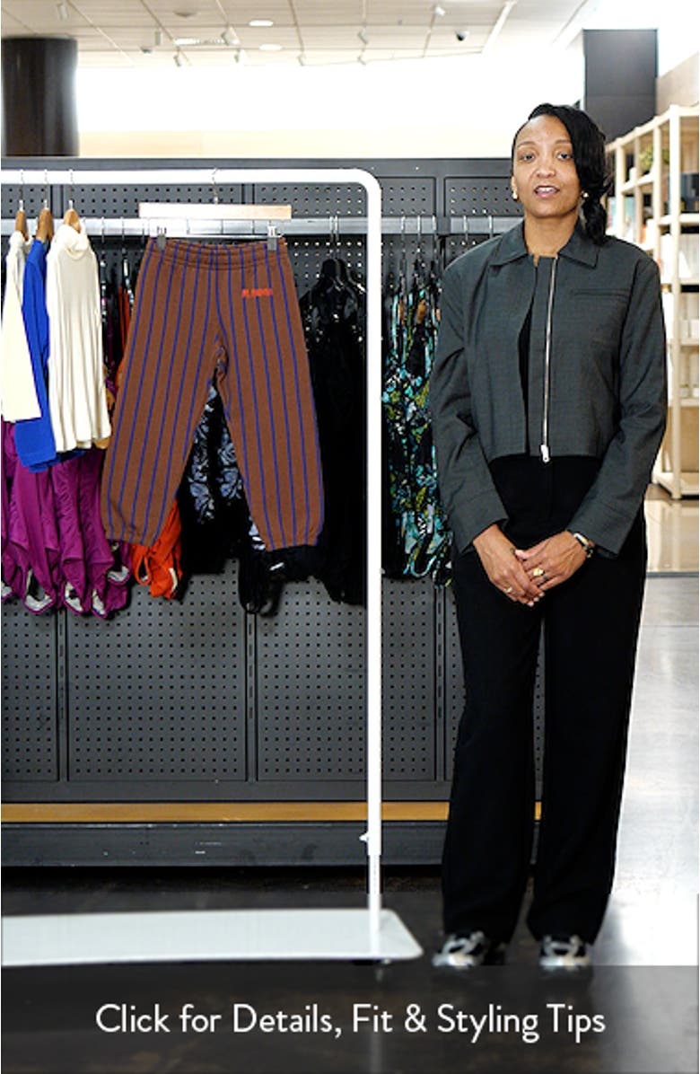 Kids' Stripe Organic Cotton Sweatpants, sales video thumbnail