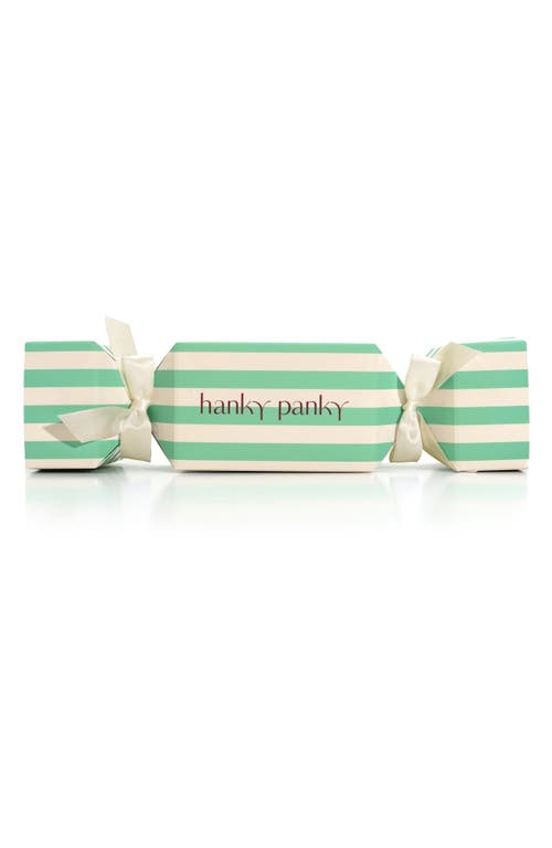Hanky Panky Holiday Cracker Assorted 3-pack Original Rise Cotton Thongs In Multi