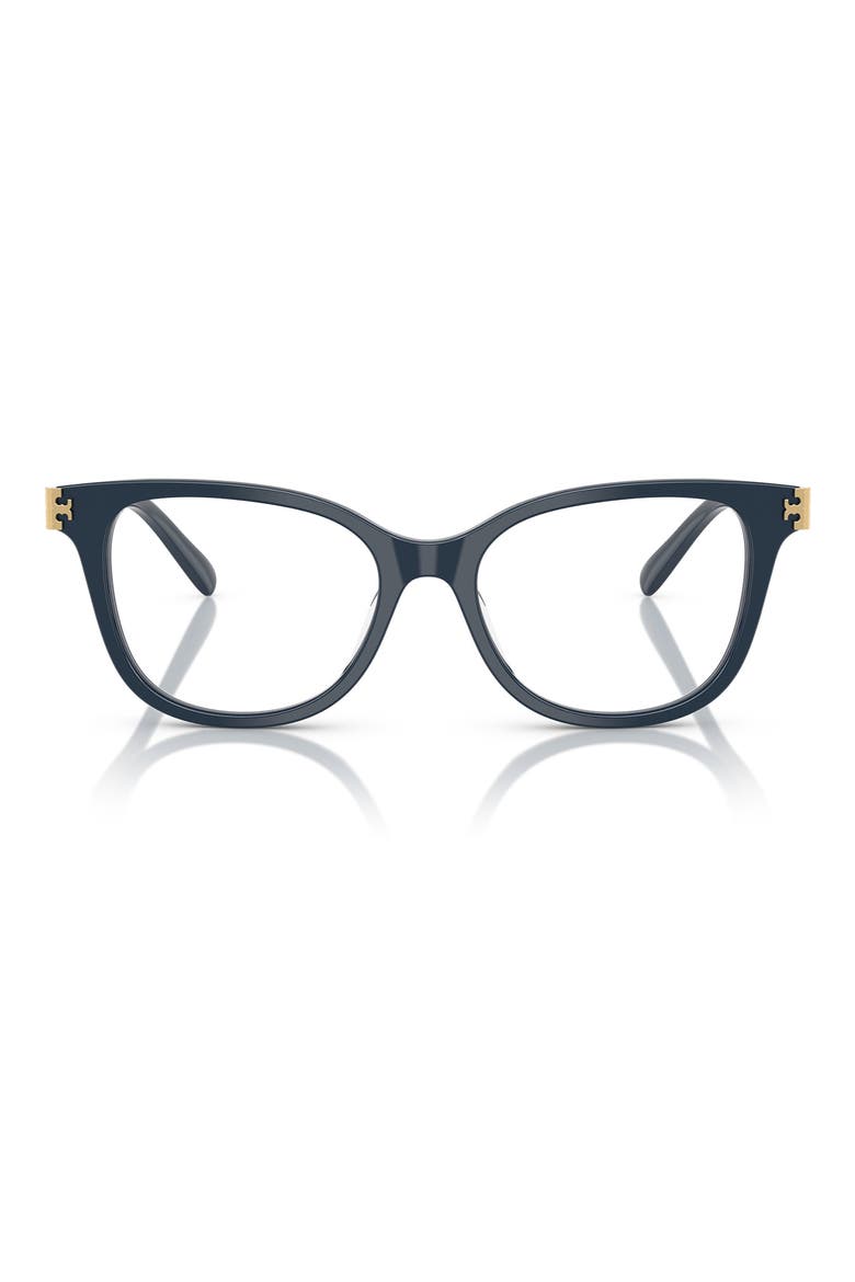 53mm Square Optical Glasses, Main, color, DARK BLUE