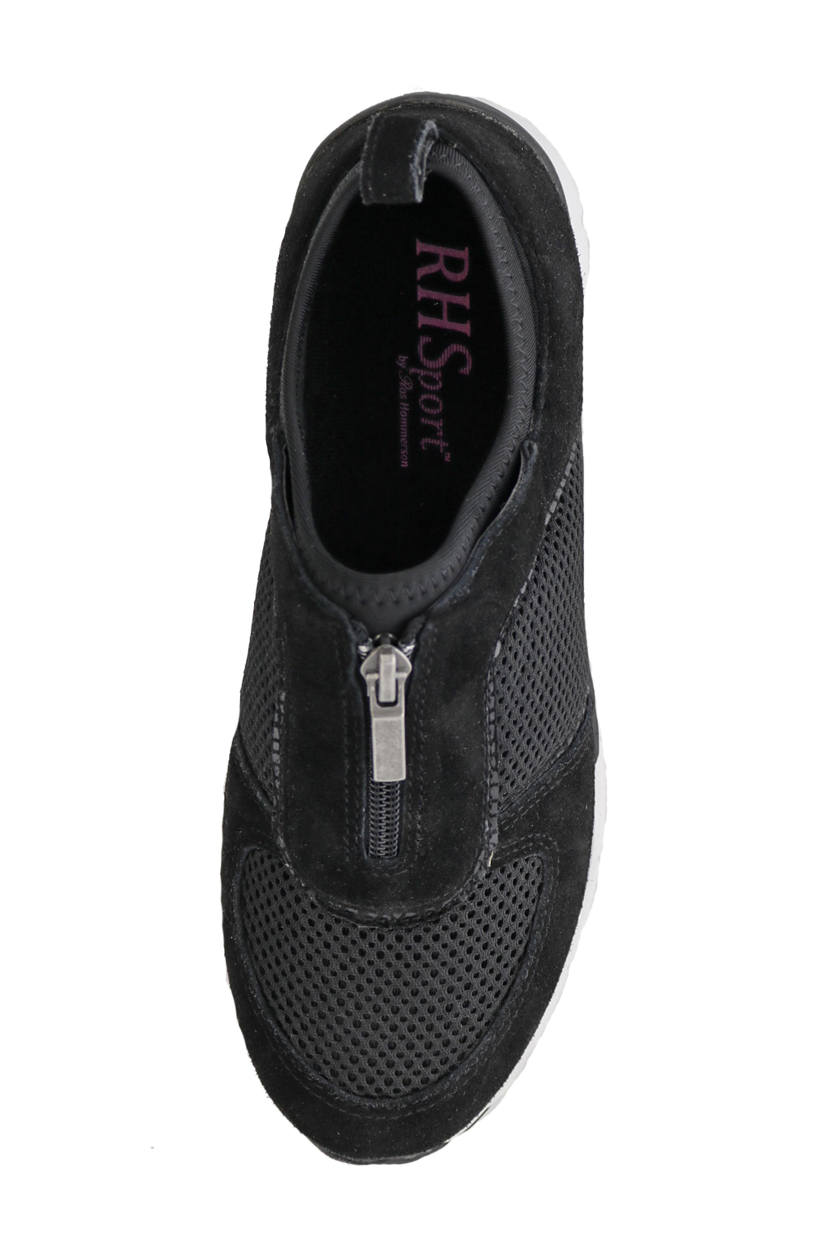 Ros Hommerson Fly Zip Sneaker, Alternate, color, Black