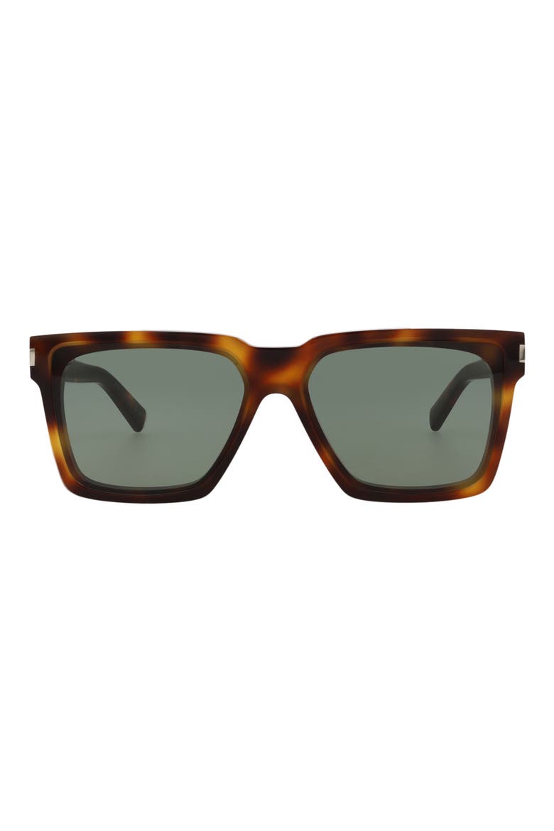 59mm Square Sunglasses, Main, color, HAVANA HAVANA GREEN