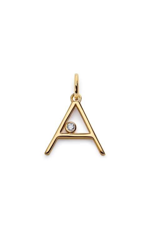 Lab Grown Diamond Initial Pendant