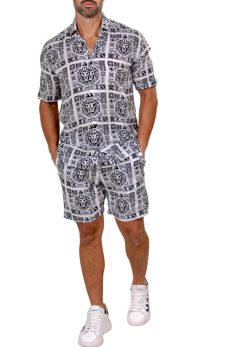 Maceoo Marthyr Drawstring Shorts, Alternate, color, 