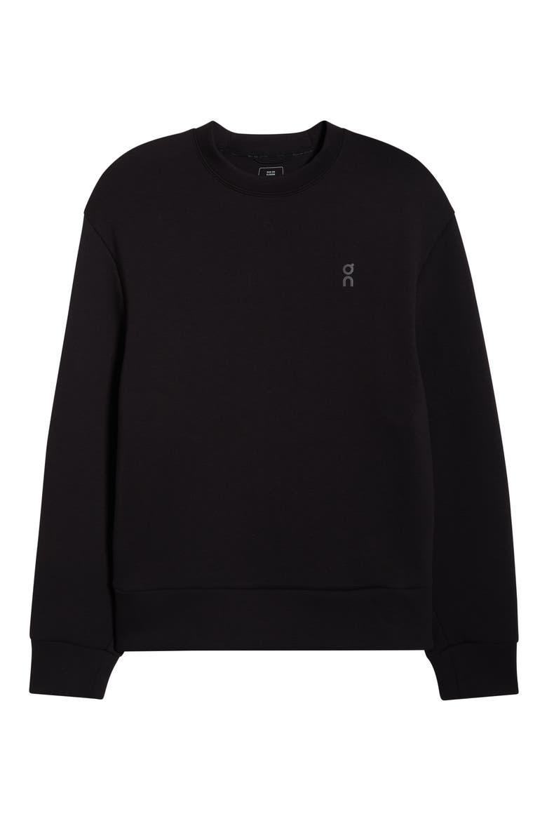 Focus Tech Crewneck Sweatshirt, Alternate, color, BLACK