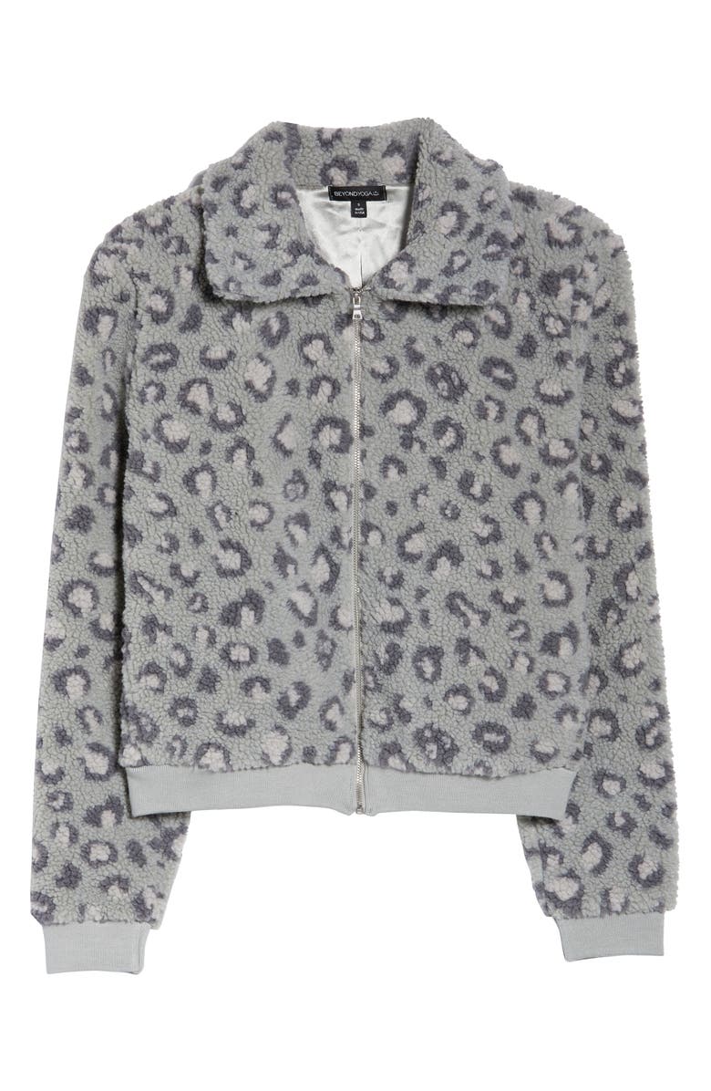 Beyond Yoga All Time Faux Fur Bomber Jacket, Alternate, color, 