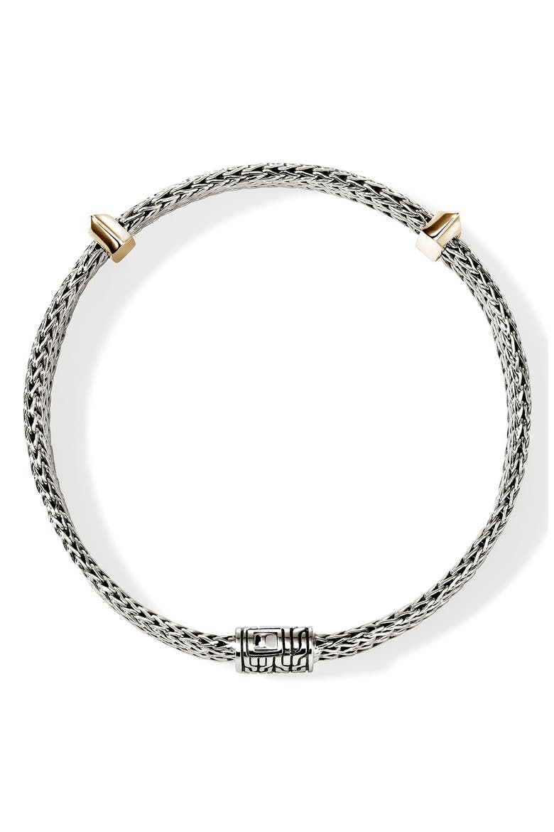 Icon Link Bracelet, 6mm, Alternate, color, SILVER AND GOLD