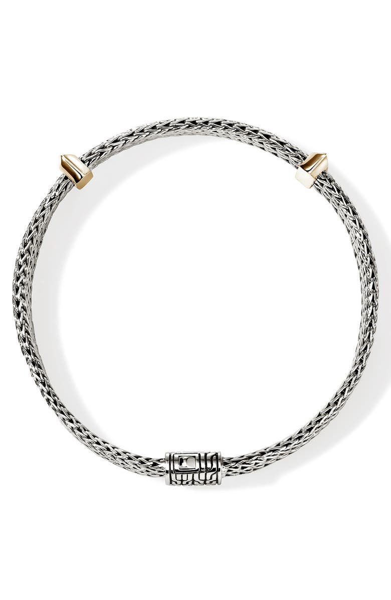 John Hardy Icon Link Station Bracelet, Alternate, color, Silver And Gold
