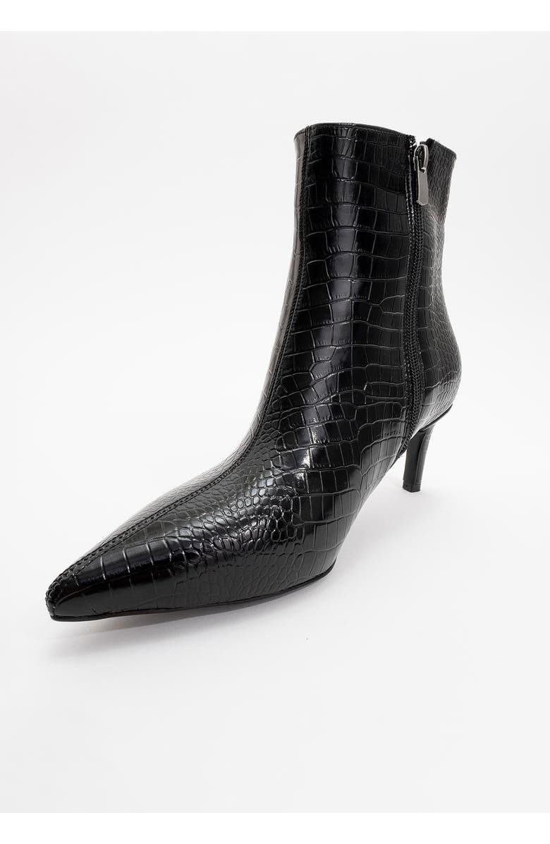 Prologue Shoes Noya Stiletto Boot, Alternate, color, Black Pattern Faux Leather