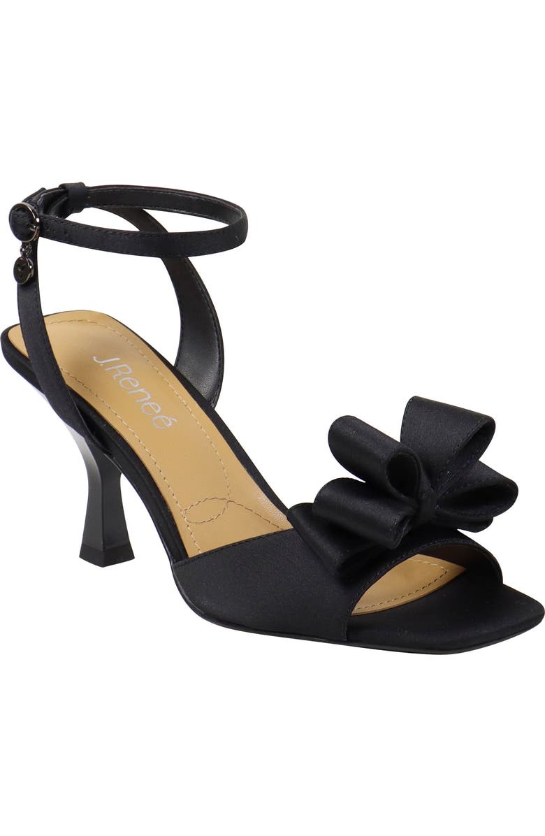J. Reneé Nishia Ankle Strap Sandal, Main, color, Black