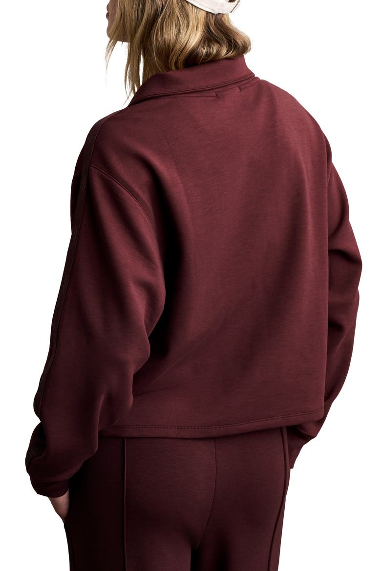 Dreamglow Track Half Zip Performance Pullover, Alternate, color, CHERRY BARK