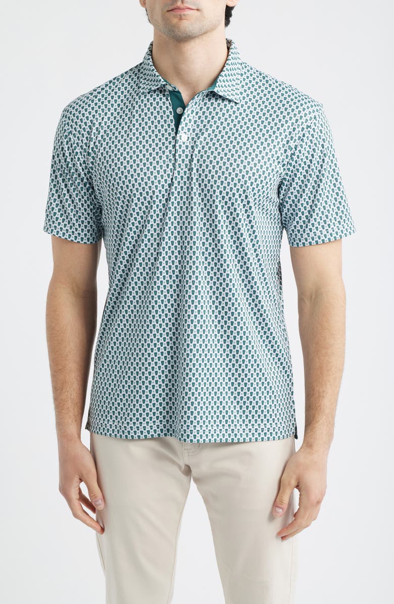 Swannies Tradition Performance Golf Polo, Main, color, Forest