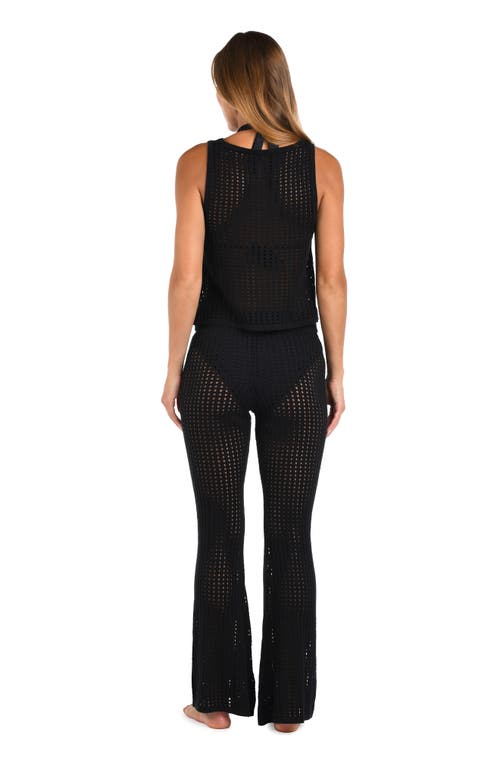 Sunshine 79 Resort Crochet Cover-up Tank In Black