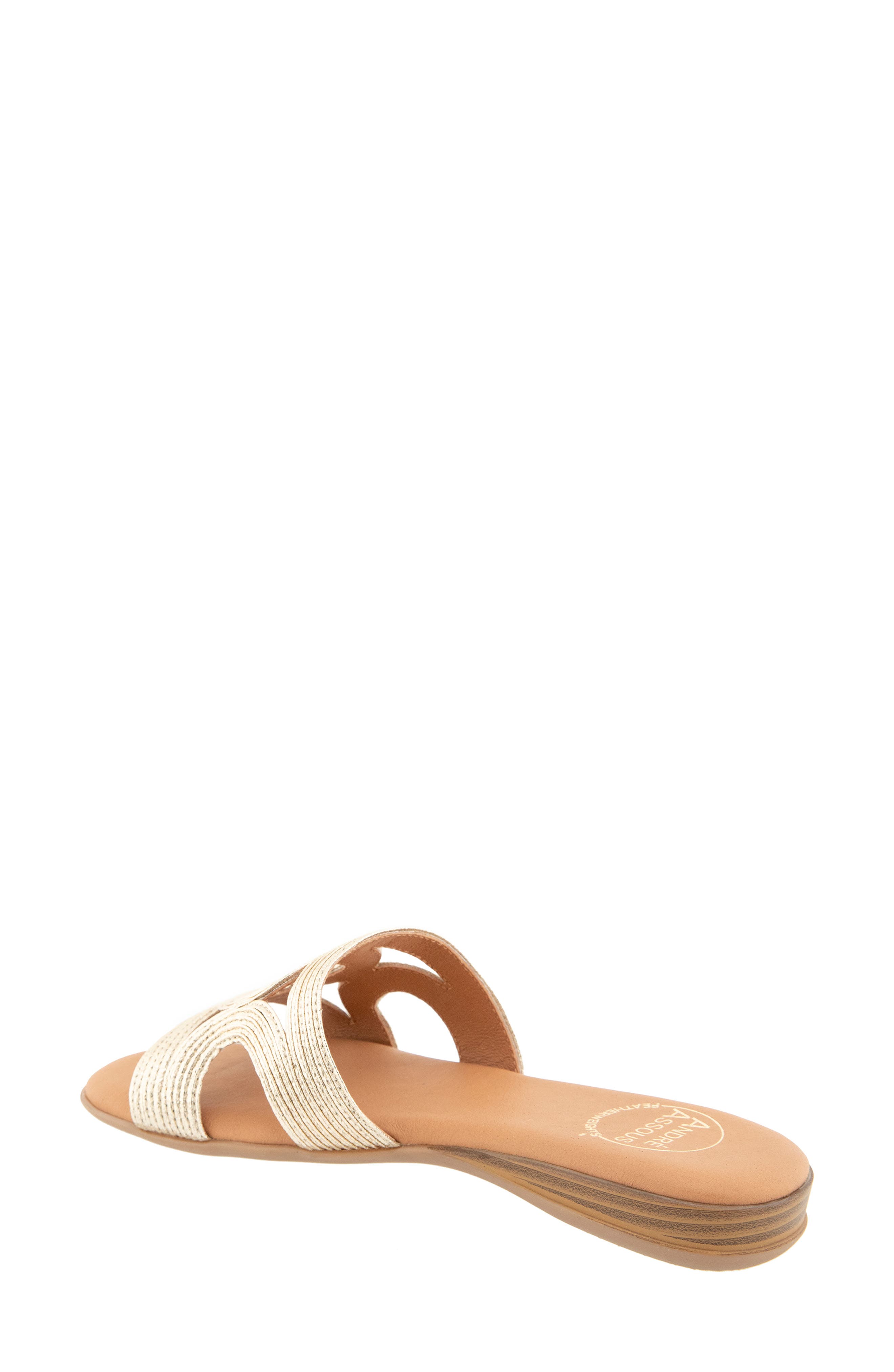 Nora Slide Sandal, Alternate, color, PLATINO