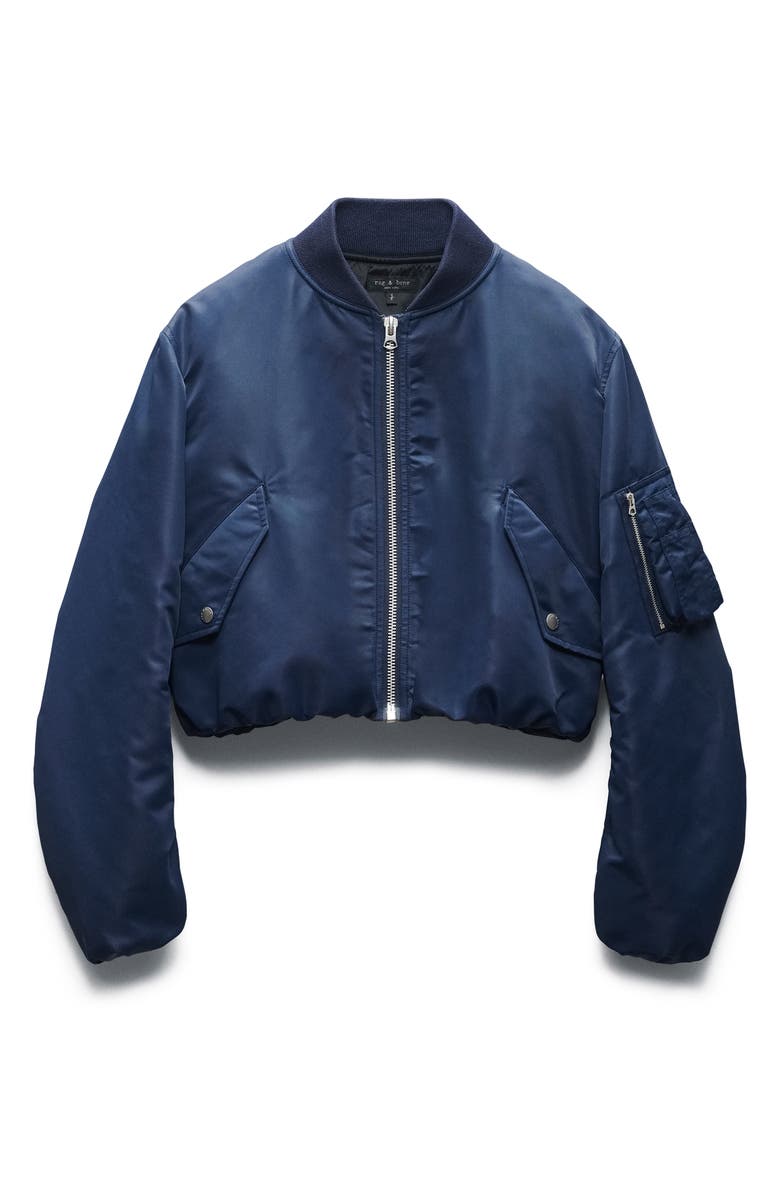 rag & bone Maggie Crop Bomber, Alternate, color,