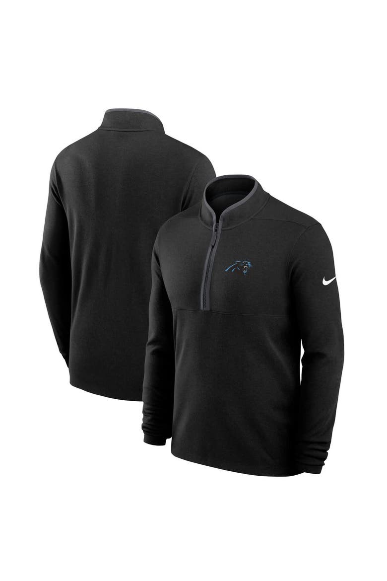 Men's Nike Black Carolina Panthers Lightweight Victory Dri-FIT Half-Zip Pullover, Main, color, Black