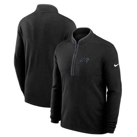 Men's Nike Black Carolina Panthers Lightweight Victory Dri-FIT Half-Zip Pullover