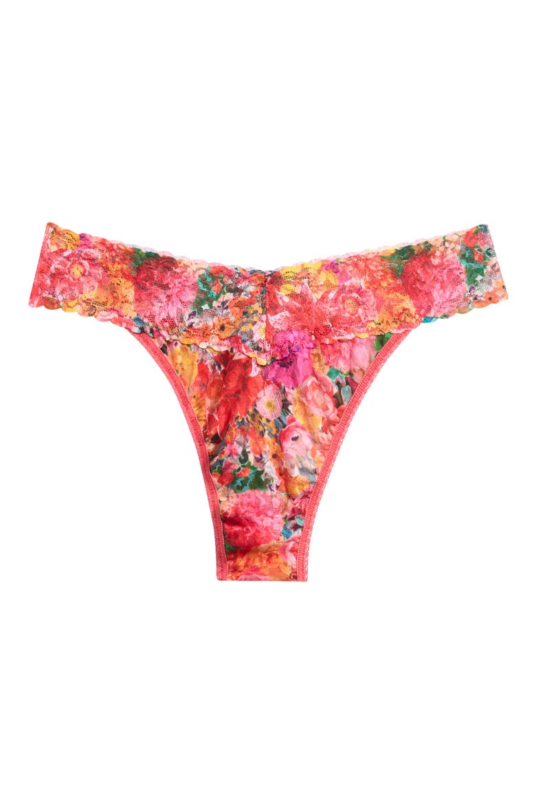 Print Original Rise Thong, Main, color, FLOROMANIA