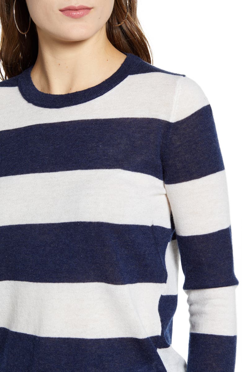 Zadig & Voltaire Source Stripe Cashmere Sweater, Alternate, color, 