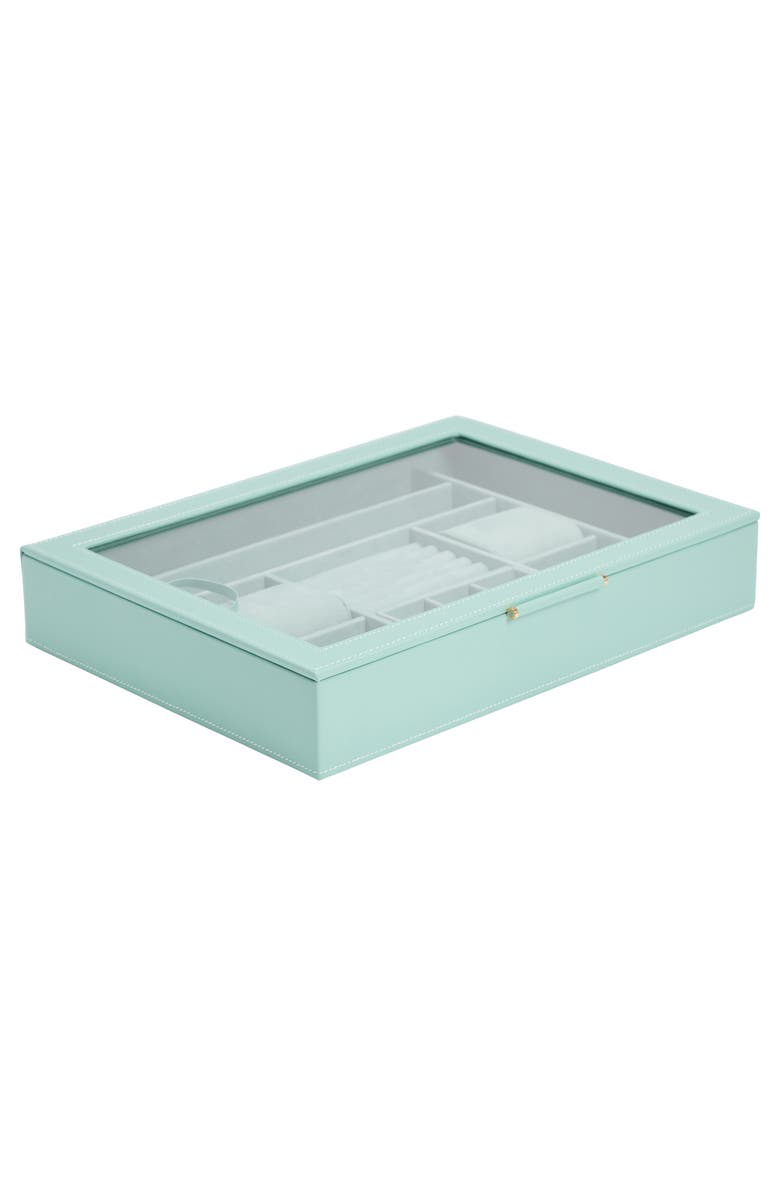 WOLF Sophia Jewelry Box with Window, Alternate, color, Jade