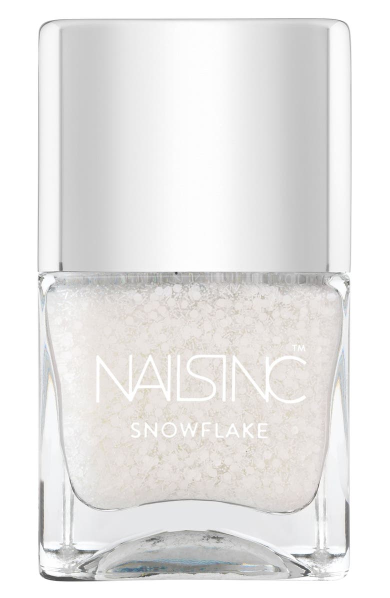 nails inc. London 'Snowflake' Nail Polish, Main, color,