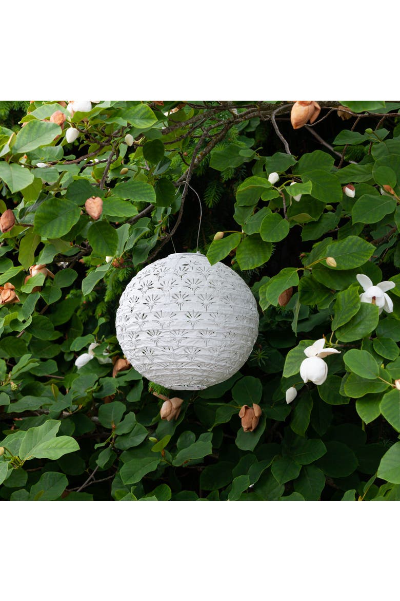 Soji Stella - Deco Globe Solar Lantern, Alternate, color, White