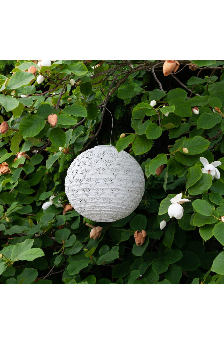 Allsop Home & Garden Soji Stella - Deco Globe Solar Lantern, Alternate, color, White