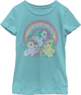 MY LITTLE PONY Girl's My Little Pony Retro Rainbow Friends Graphic T-Shirt