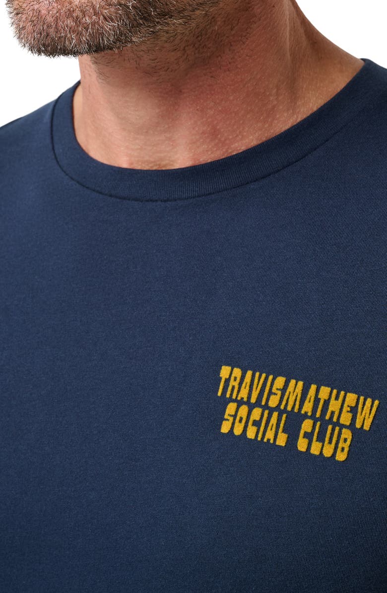 TravisMathew Club Dues Cotton Graphic T-Shirt, Alternate, color, Total Eclipse